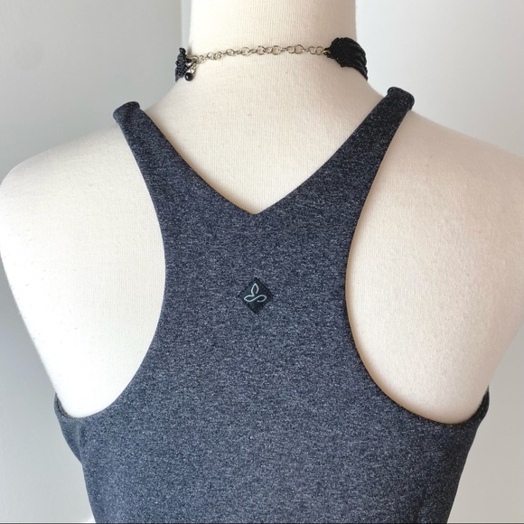 New PrAna Sabin Chakara Bra Top Yoga L NWOT Gray - Picture 2 of 5